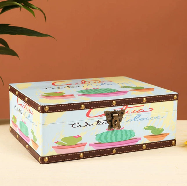 6104 Cartoon Cactus Style Storage Box - Paper Whimsy Studio