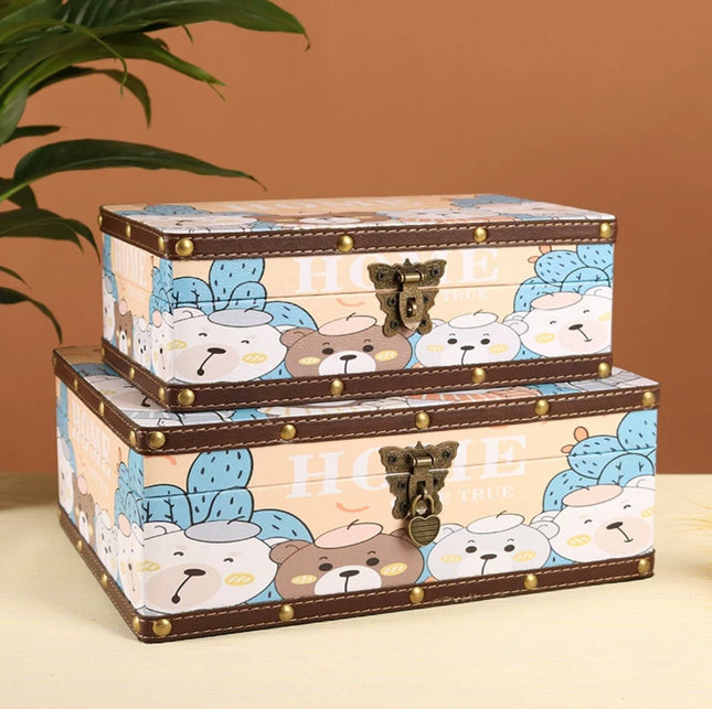 6107 Cartoon Bear Style Storage Box - Paper Whimsy Studio