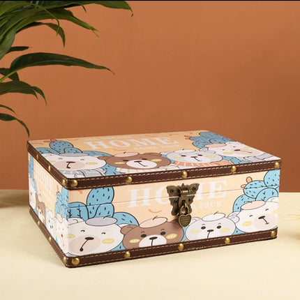 6107 Cartoon Bear Style Storage Box - Paper Whimsy Studio