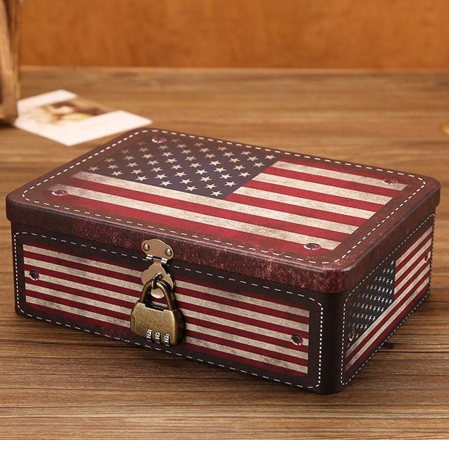 6115 Star Spangled Banner Tin Box - Paper Whimsy Studio