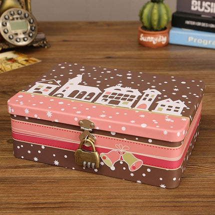 6117 Pink Christmas Eve Tin Box - Paper Whimsy Studio