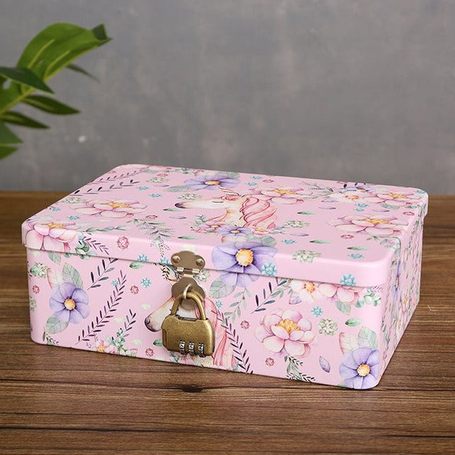 6119 Light purple unicorn tin box - Paper Whimsy Studio