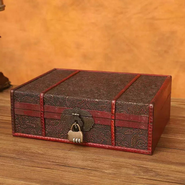 6122 Chinese Vintage Organizer with Dragon Pattern - Paper Whimsy Studio