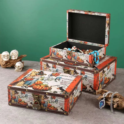 6129 Leather suitcase organiser storage box - Paper Whimsy Studio