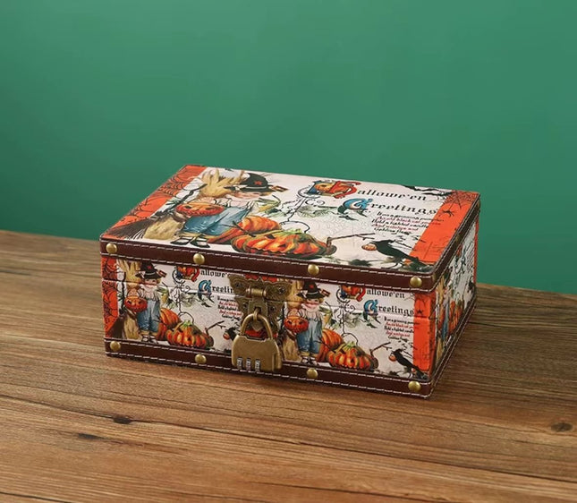 6129 Leather suitcase organiser storage box - Paper Whimsy Studio