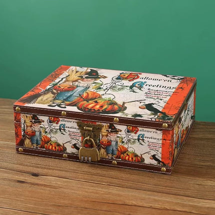 6129 Leather suitcase organiser storage box - Paper Whimsy Studio