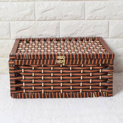 6147 Artisan Handwoven Storage Basket