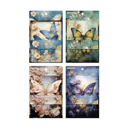 2036 Gugu Forest Material Paper Romantic Butterfly Print Series