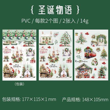 1202 Transfer Stickers Christmas Party Series