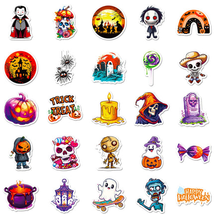 1210 50 Halloween Stickers for the Dead