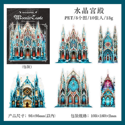 1201 Castle Stickers Moonlight City Collection