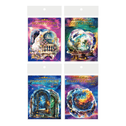 1073  Gugu Forest Sticker Pack Starry Night Fantasy Series