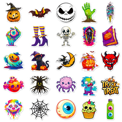 1194 Halloween Stickers Pumpkin Lights Doodle Stickers