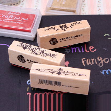 7002 Vintage Long Stripes Graphic Wooden Stamps - Paper Whimsy Studio