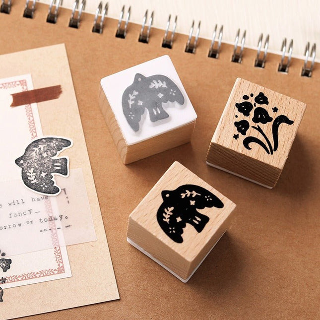 7014 Wooden Stamp Set - Paper Whimsy Studio