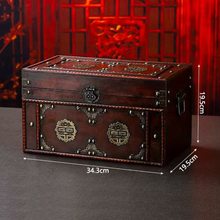 6157 Vintage Wooden Box Storage Box