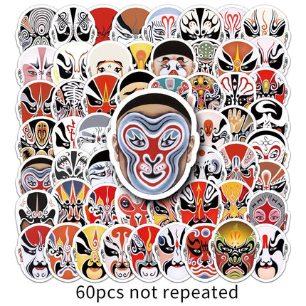 1042 （60 Peking Opera Face Stickers）