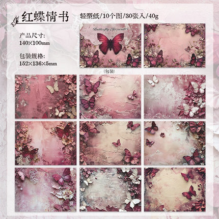 2040 Material Paper Color Butterfly Messenger Series