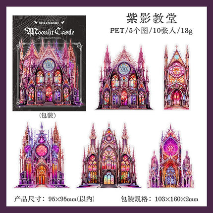 1201 Castle Stickers Moonlight City Collection