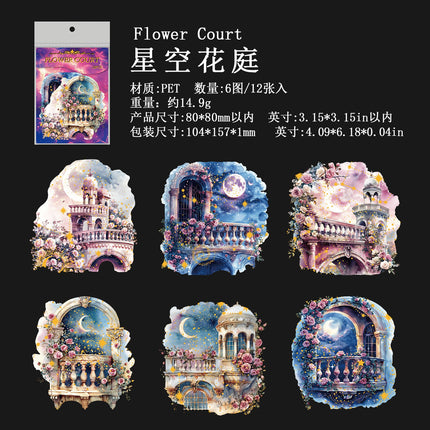 1073  Gugu Forest Sticker Pack Starry Night Fantasy Series