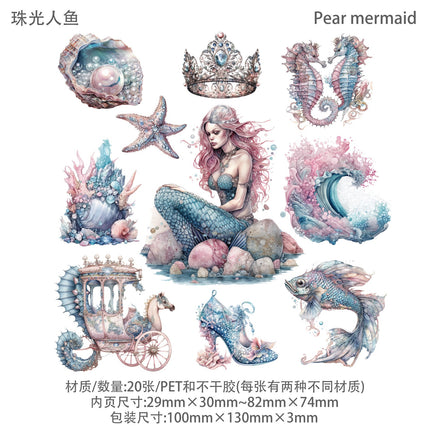 1056 Sticker Pack Mermaid Poseidon Series