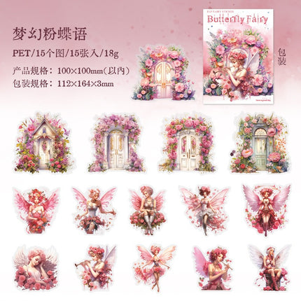 1197 PET Sticker Pack Butterfly Fairy Series