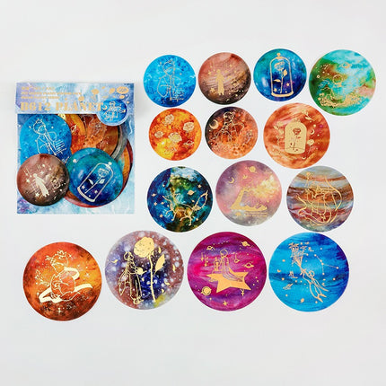 1051 Foil Sticker Pack Fantasy Planet Collection