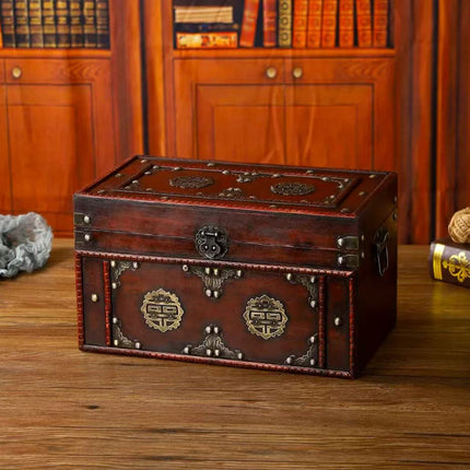 6157 Vintage Wooden Box Storage Box