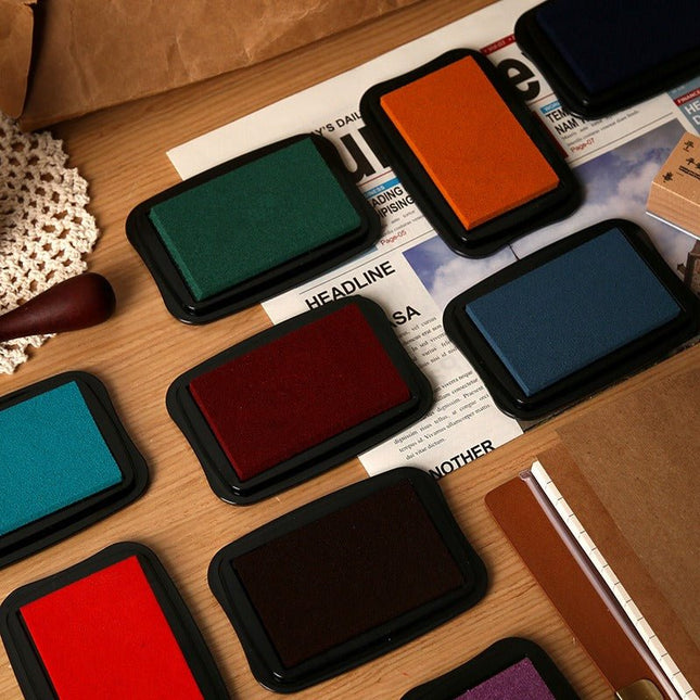 9006 Vintage color large solid color printing clay 12 colors - Paper Whimsy Studio