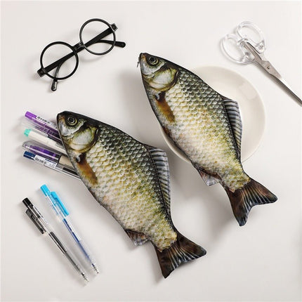 9023 Carp pencil case personalized quirky fresh sea fish stationery case - Paper Whimsy Studio