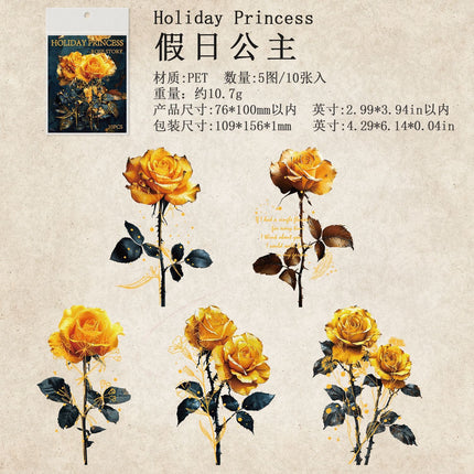 1076 Gugu Forest Sticker Pack Rose Garden Collection