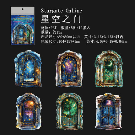 1073  Gugu Forest Sticker Pack Starry Night Fantasy Series