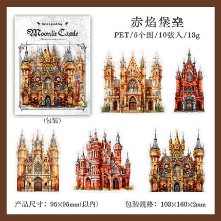 1201 Castle Stickers Moonlight City Collection