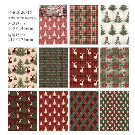 2188 Sketchy Paper Christmas Theme Series