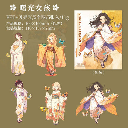 1061 PET Stickers Sakura Girls Series