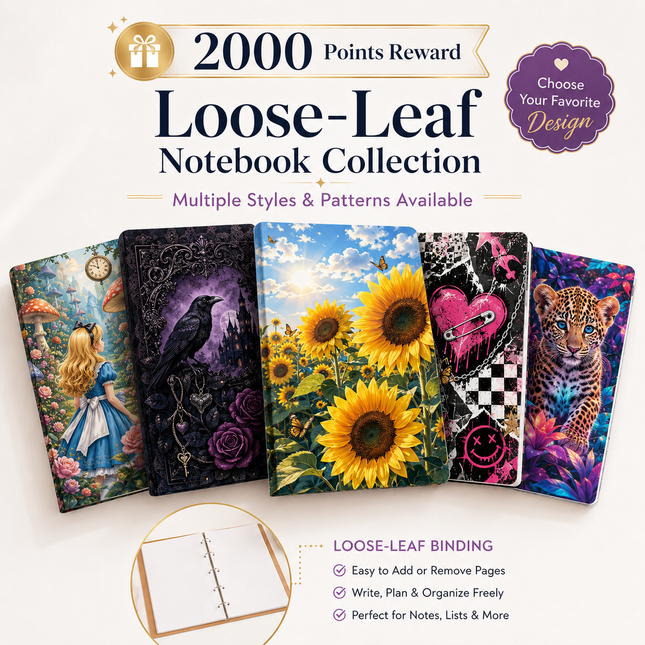 2000 Points Reward | A4 Loose-Leaf Journal Notebook