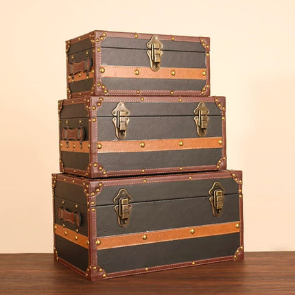 6168 Vintage Wooden Box Storage Box