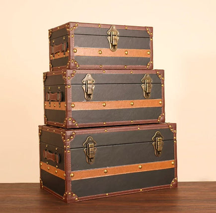 6168 Vintage Wooden Box Storage Box