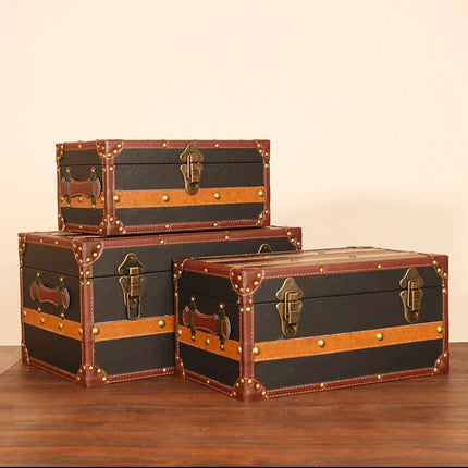 6168 Vintage Wooden Box Storage Box