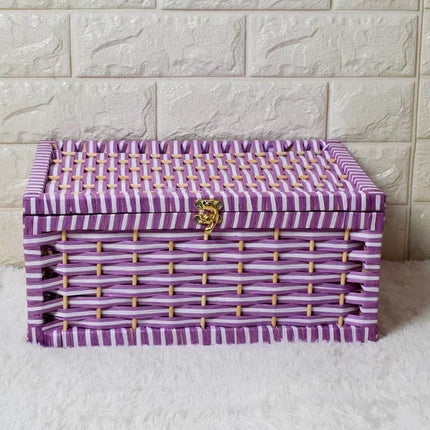 6147 Artisan Handwoven Storage Basket